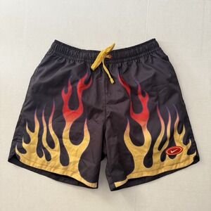 Nike Flow Americana Flame Woven Mesh Lined Shorts Black DV9628-010 Size Small